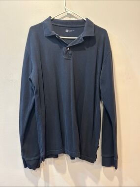 GAP Navy Long Sleeve Polo